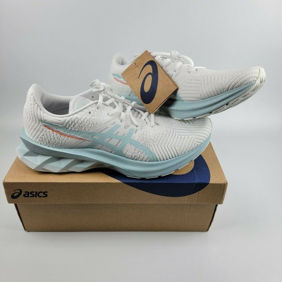 Asics Shoes - ASICS Novablast Running Shoe Women SZ 9.5 Athletic White Aqua Angel 1012B006-100